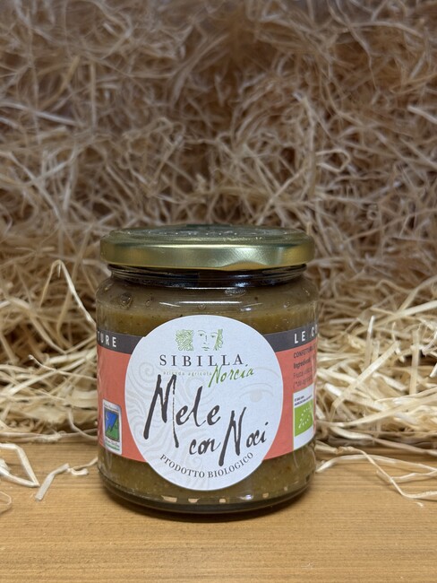 Vasetto di Marmellata di Mele e Noci Biologica della selezione Nonna Balè