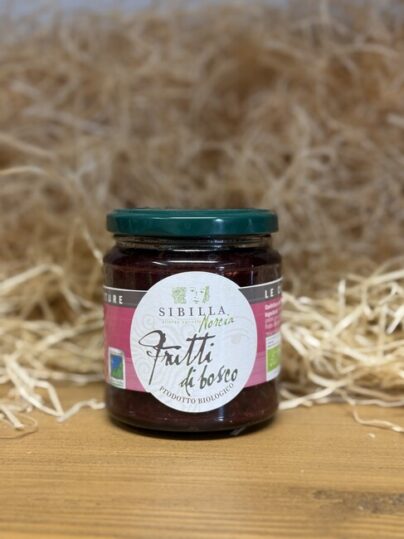 Vasetto di Marmellata di Frutti di Bosco Biologica della selezione Nonna Balè