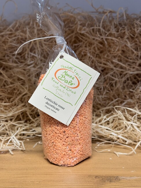 Sacchetto di Lenticchie Rosse Decorticate da 400g di Nonna Balè