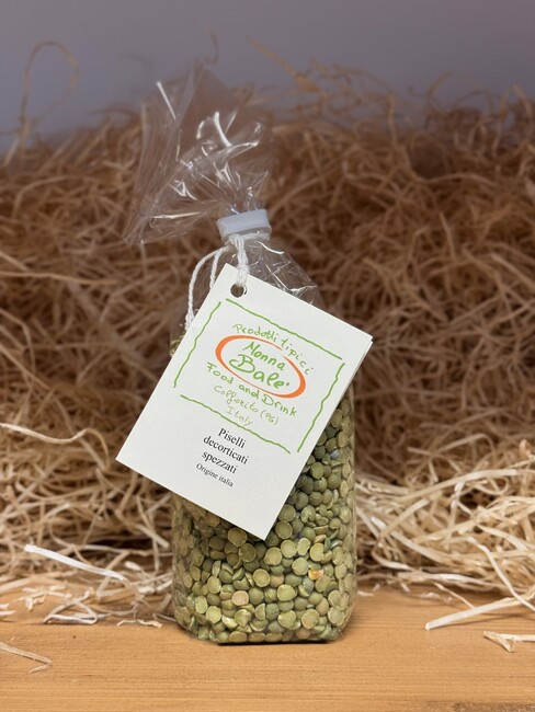 Sacchetto di Piselli decorticati spezzati italiani da 400g di Nonna Balè