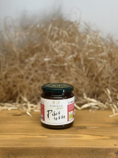 Vasetto di Marmellata di Ribes Rosso Biologica Sibilla Norcia, selezione Nonna Balè